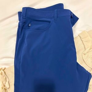 Mizzen + Main Helmsman blue pants.  Worn twice!